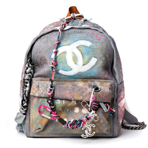 chanel graffiti backpack price|vintage Chanel backpacks.